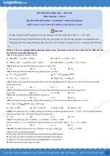 Đề thi giữa kì 1 Hóa 11 Chân trời sáng tạo - Đề số 10